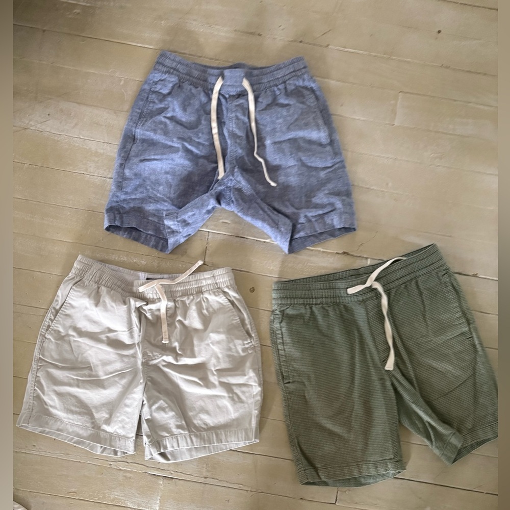 Trio Men’s Casual Shorts - Blue, White, Green